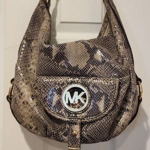 EUC Michael Kors snakeskin  purse